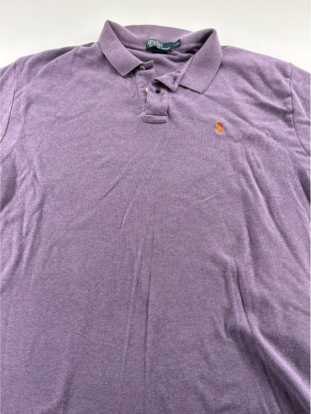 Polo Ralph Lauren Shirt Men's XXL Faded Purple Pony Logo Cotton